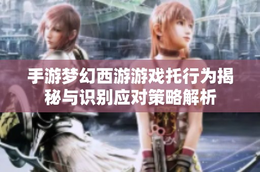 手游梦幻西游游戏托行为揭秘与识别应对策略解析