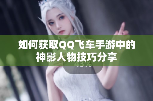 如何获取QQ飞车手游中的神影人物技巧分享