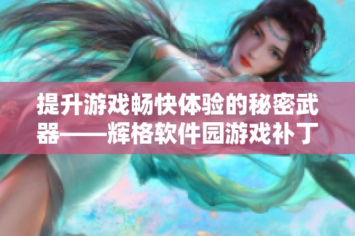 提升游戏畅快体验的秘密武器——辉格软件园游戏补丁解析