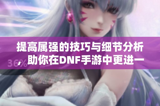 提高属强的技巧与细节分析，助你在DNF手游中更进一步