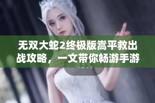 无双大蛇2终极版嵩平救出战攻略，一文带你畅游手游仙侠世界