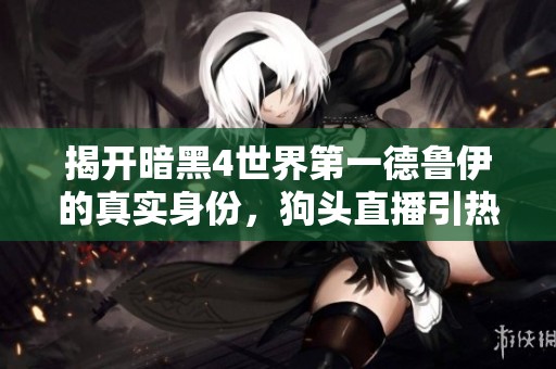 揭开暗黑4世界第一德鲁伊的真实身份，狗头直播引热议