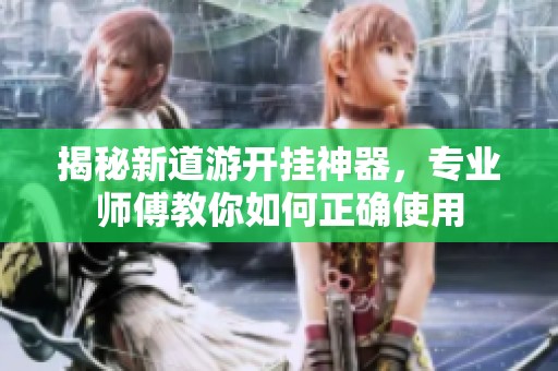 揭秘新道游开挂神器，专业师傅教你如何正确使用