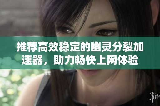推荐高效稳定的幽灵分裂加速器，助力畅快上网体验