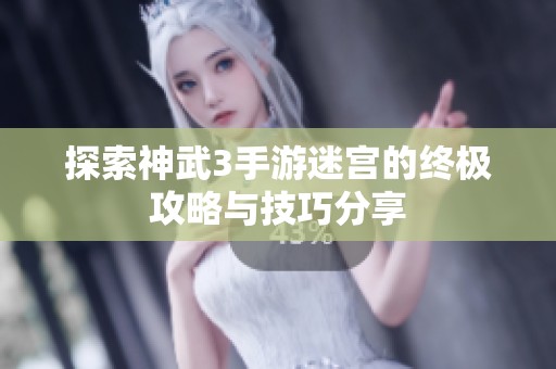 探索神武3手游迷宫的终极攻略与技巧分享