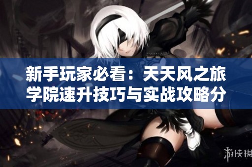新手玩家必看：天天风之旅学院速升技巧与实战攻略分享