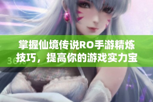 掌握仙境传说RO手游精炼技巧，提高你的游戏实力宝典