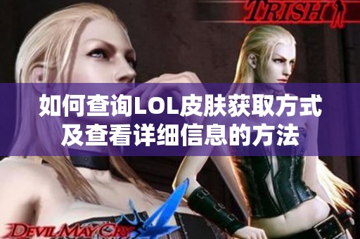 如何查询LOL皮肤获取方式及查看详细信息的方法