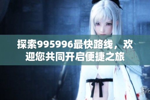 探索995996最快路线，欢迎您共同开启便捷之旅