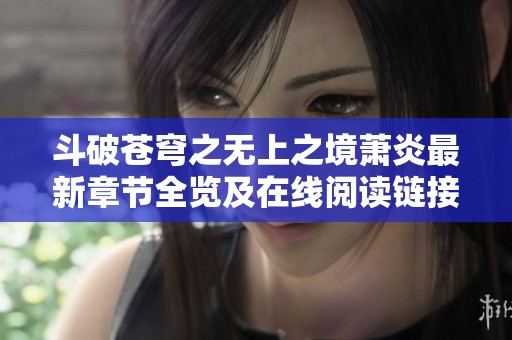 斗破苍穹之无上之境萧炎最新章节全览及在线阅读链接分享