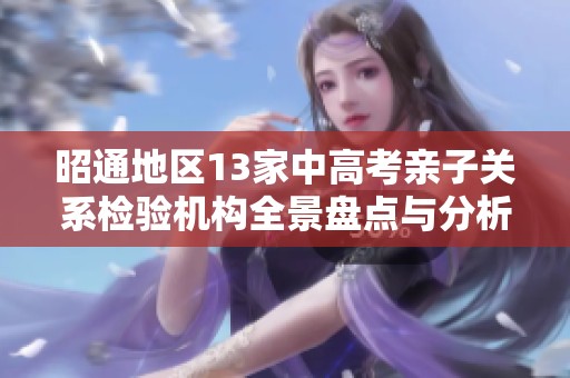昭通地区13家中高考亲子关系检验机构全景盘点与分析
