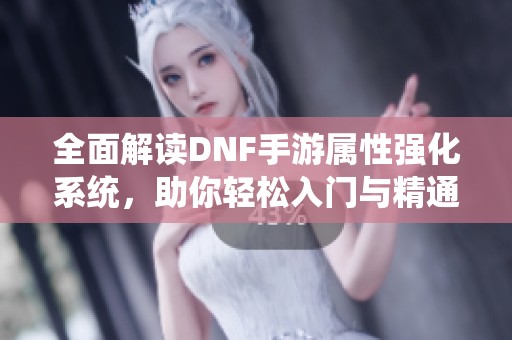 全面解读DNF手游属性强化系统，助你轻松入门与精通