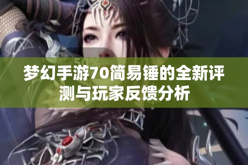 梦幻手游70简易锤的全新评测与玩家反馈分析