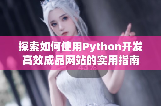 探索如何使用Python开发高效成品网站的实用指南
