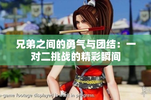 兄弟之间的勇气与团结：一对二挑战的精彩瞬间