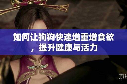 如何让狗狗快速增重增食欲，提升健康与活力