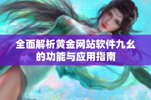 全面解析黄金网站软件九幺的功能与应用指南