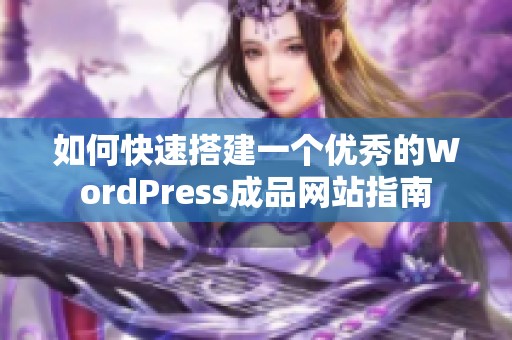 如何快速搭建一个优秀的WordPress成品网站指南