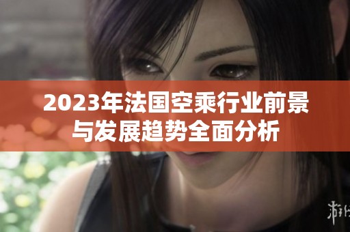 2023年法国空乘行业前景与发展趋势全面分析