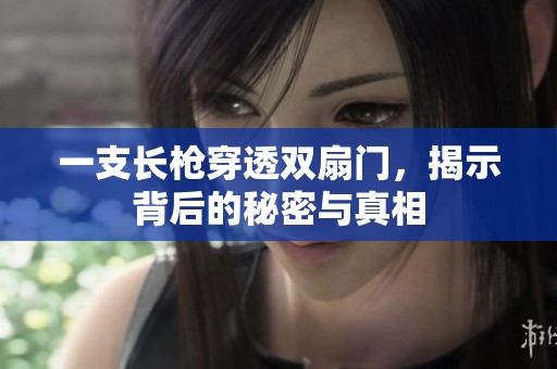 一支长枪穿透双扇门，揭示背后的秘密与真相