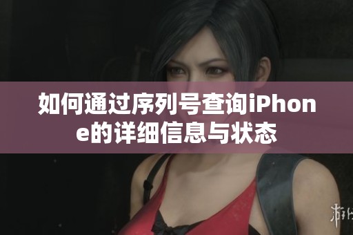如何通过序列号查询iPhone的详细信息与状态