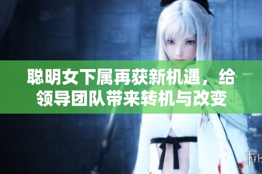 聪明女下属再获新机遇，给领导团队带来转机与改变