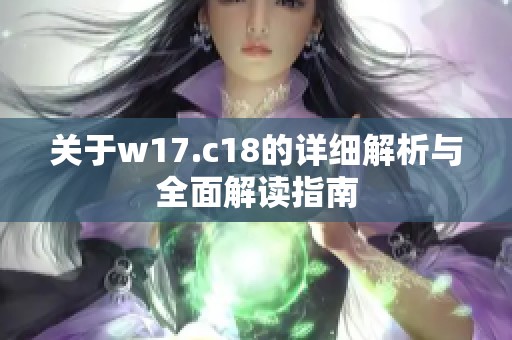 关于w17.c18的详细解析与全面解读指南
