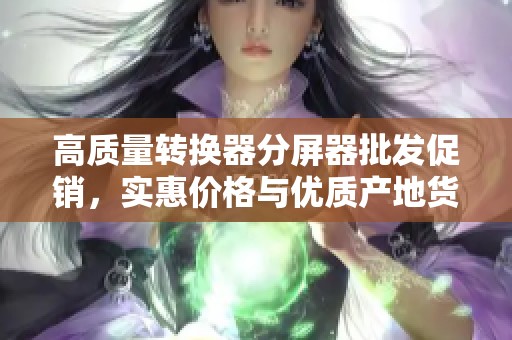 高质量转换器分屏器批发促销，实惠价格与优质产地货源探秘