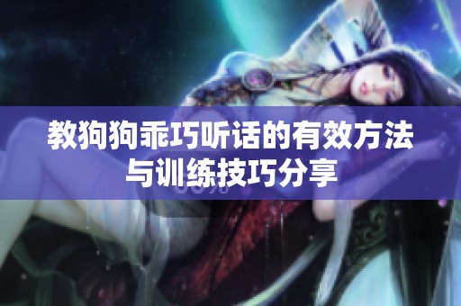 教狗狗乖巧听话的有效方法与训练技巧分享