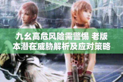九幺高危风险需警惕 老版本潜在威胁解析及应对策略