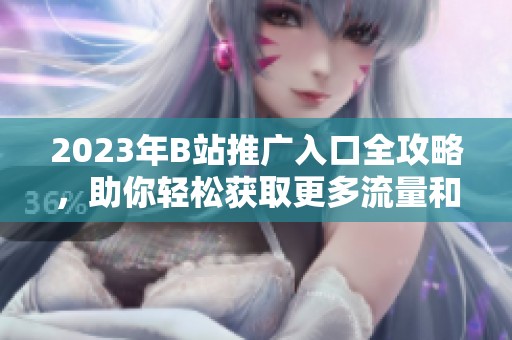 2023年B站推广入口全攻略，助你轻松获取更多流量和粉丝