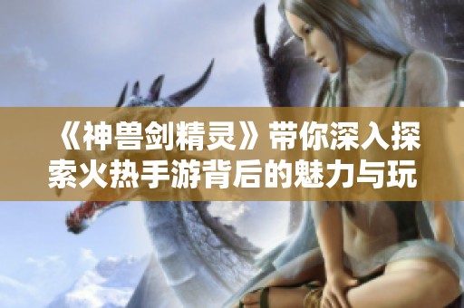 《神兽剑精灵》带你深入探索火热手游背后的魅力与玩法解析