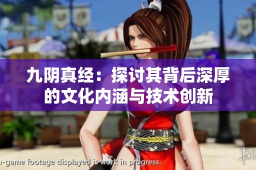 九阴真经：探讨其背后深厚的文化内涵与技术创新