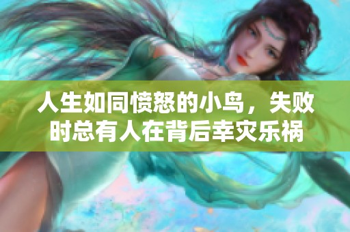 人生如同愤怒的小鸟，失败时总有人在背后幸灾乐祸