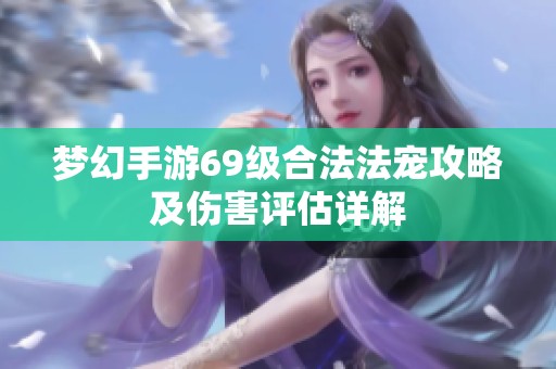 梦幻手游69级合法法宠攻略及伤害评估详解