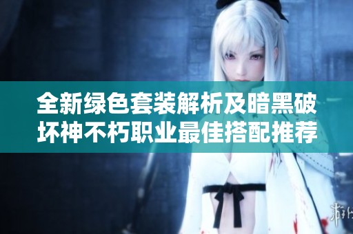 全新绿色套装解析及暗黑破坏神不朽职业最佳搭配推荐