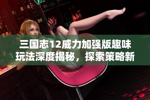 三国志12威力加强版趣味玩法深度揭秘，探索策略新高度