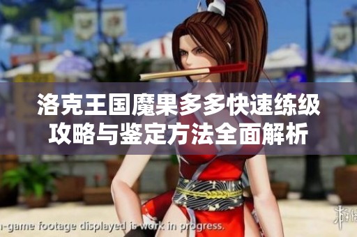 洛克王国魔果多多快速练级攻略与鉴定方法全面解析