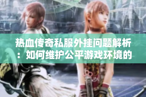 热血传奇私服外挂问题解析：如何维护公平游戏环境的重要性