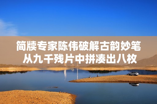 简牍专家陈伟破解古韵妙笔 从九千残片中拼凑出八枚精华