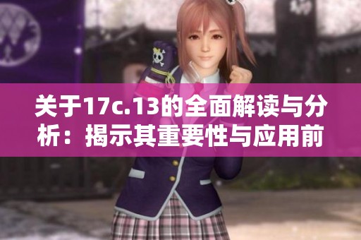 关于17c.13的全面解读与分析：揭示其重要性与应用前景