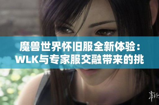 魔兽世界怀旧服全新体验：WLK与专家服交融带来的挑战与乐趣