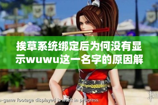 挨草系统绑定后为何没有显示wuwu这一名字的原因解析