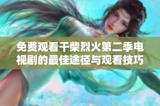 免费观看干柴烈火第二季电视剧的最佳途径与观看技巧分享