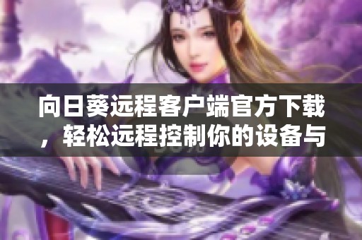 向日葵远程客户端官方下载，轻松远程控制你的设备与文件管理