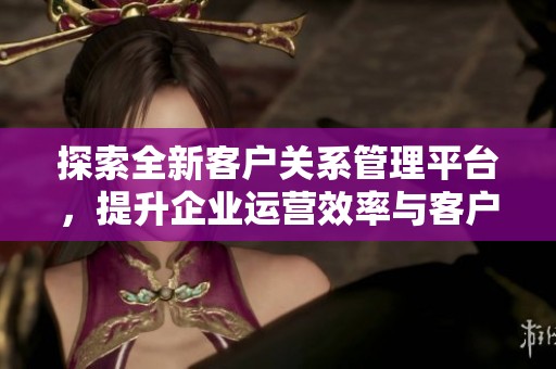 探索全新客户关系管理平台，提升企业运营效率与客户满意度