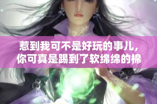 惹到我可不是好玩的事儿，你可真是踢到了软绵绵的棉花！